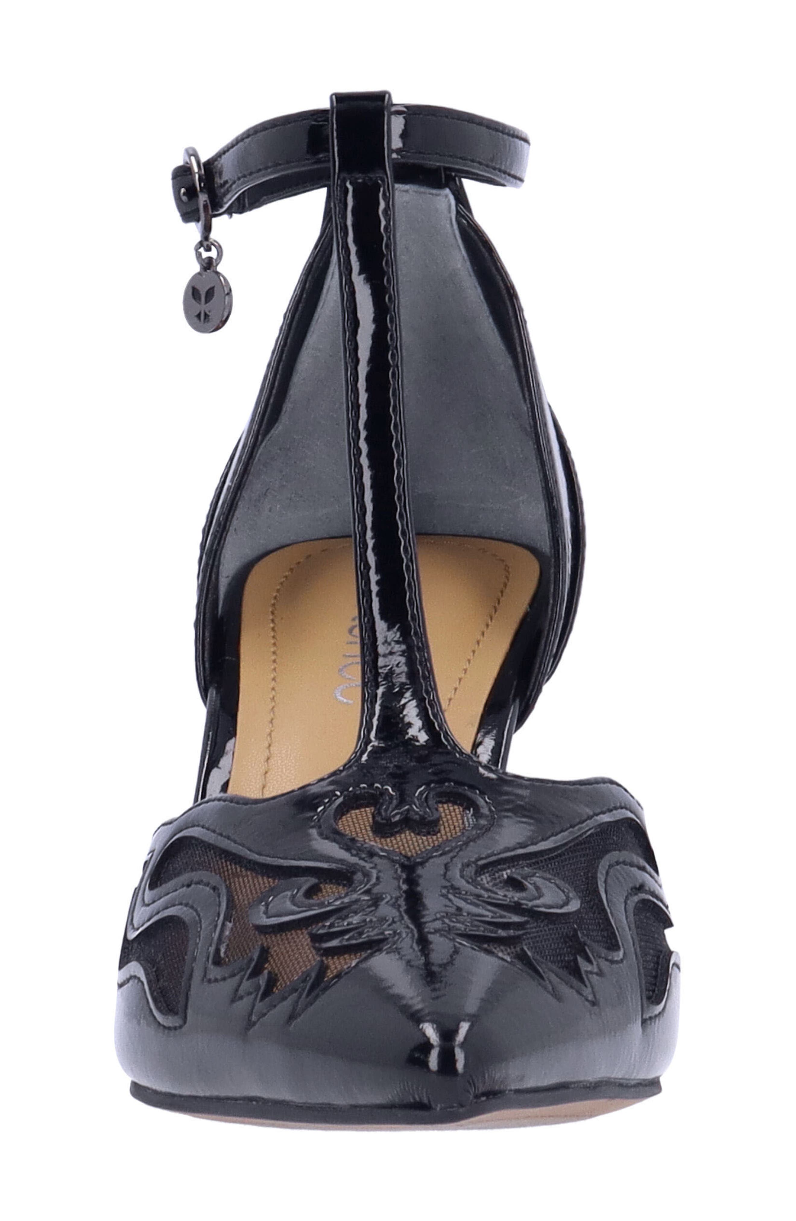 J. Reneé Lisha T-Strap Pump, Alternate, color, Black