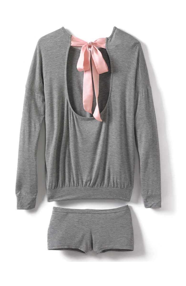 Adore Me Lyanna Pajama Short Set, Alternate, color, Grey