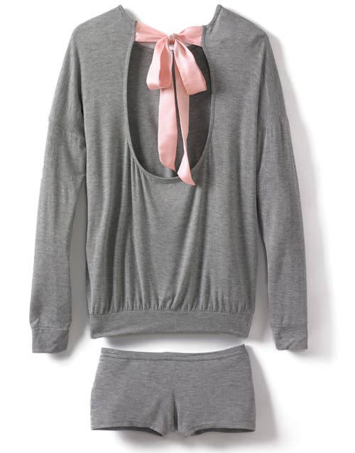 Adore Me Lyanna Pajama Short Set In Gray