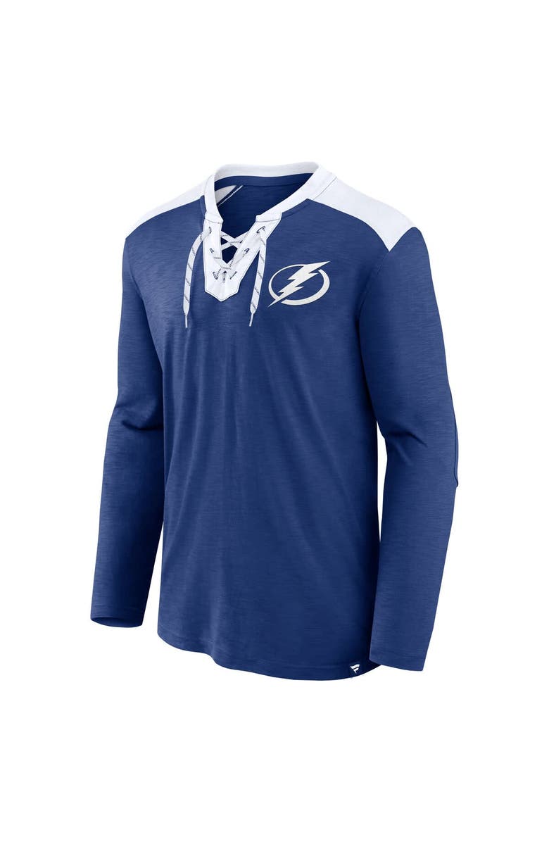 FANATICS Men's Fanatics Blue Tampa Bay Lightning Iconic Exclusive Long Sleeve T-Shirt, Alternate, color, Blue