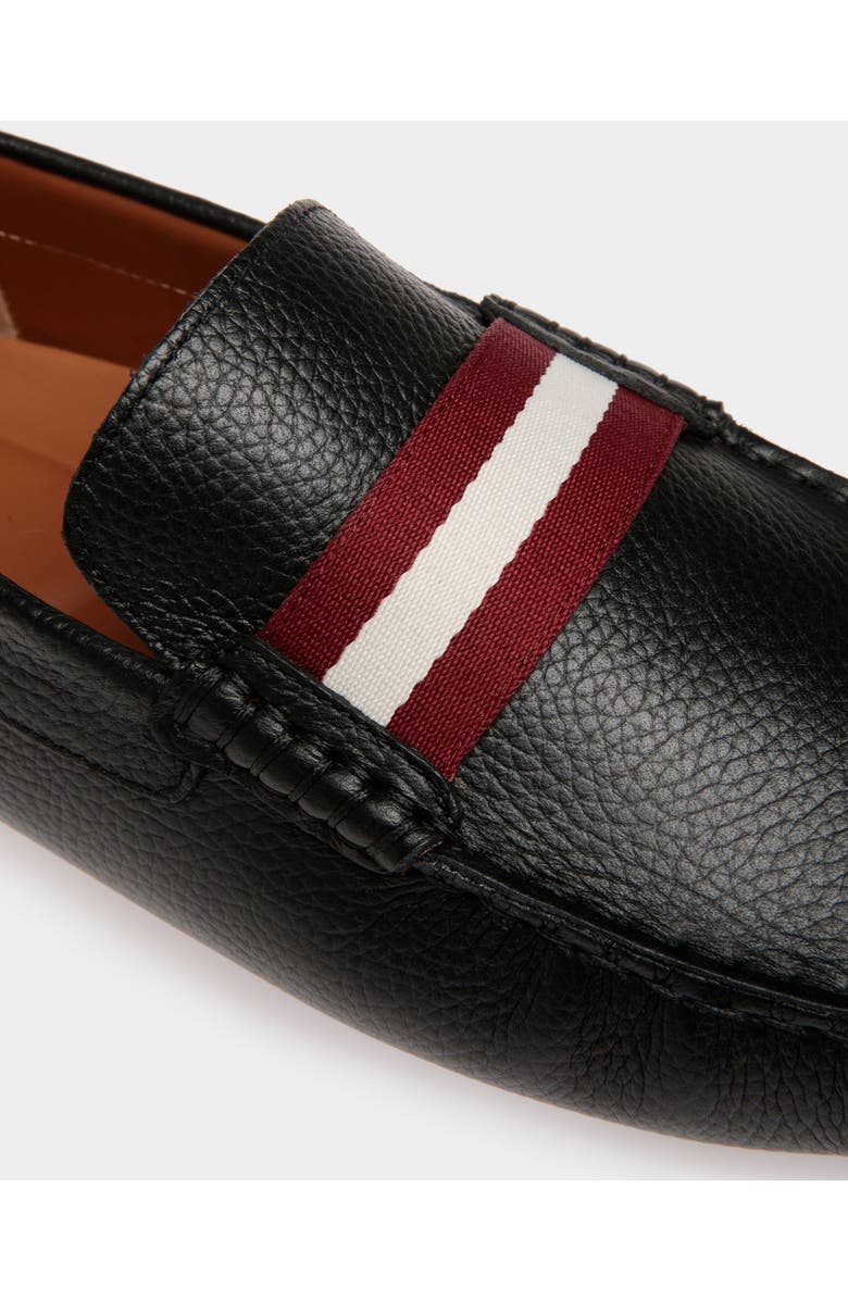 Bally Pilot Driver In Grained Bovine Leather, Alternate, color, Black