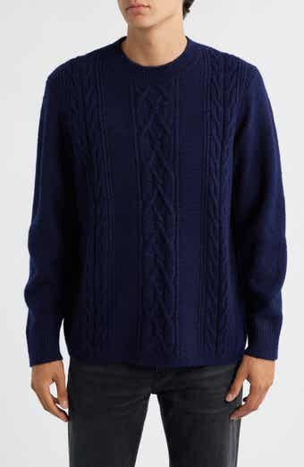 Wax London Hyatt Brushed Cable Crewneck Sweater