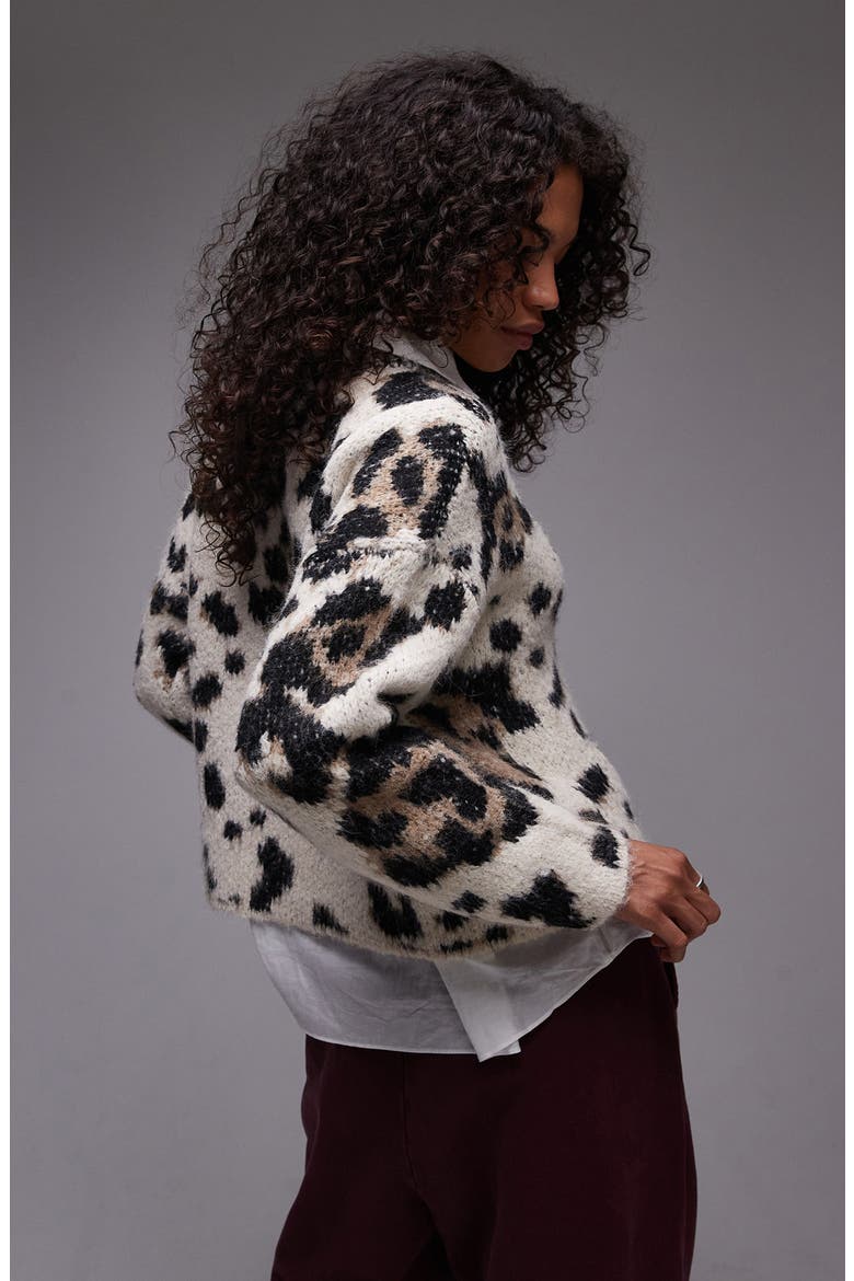 Animal Spot Relaxed Sweater, Alternate, color, BLACK MULTI