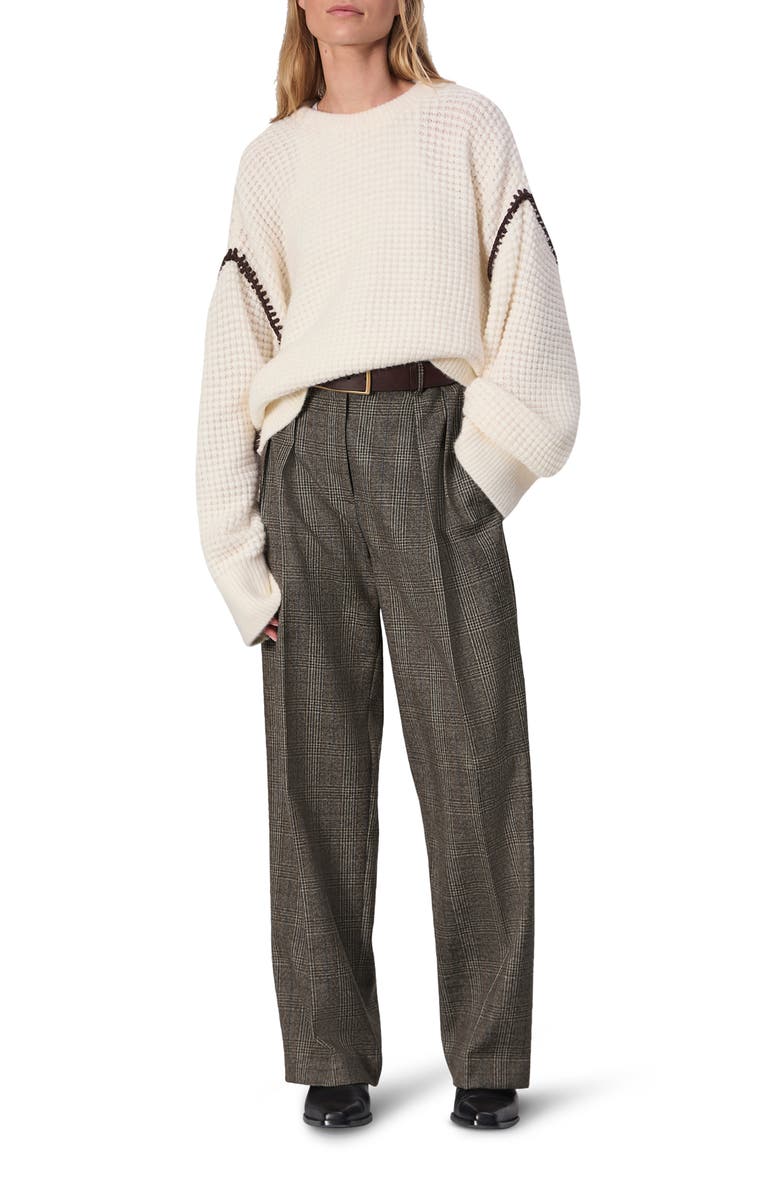 rag & bone Francine Plaid Virgin Wool Pants, Alternate, color,