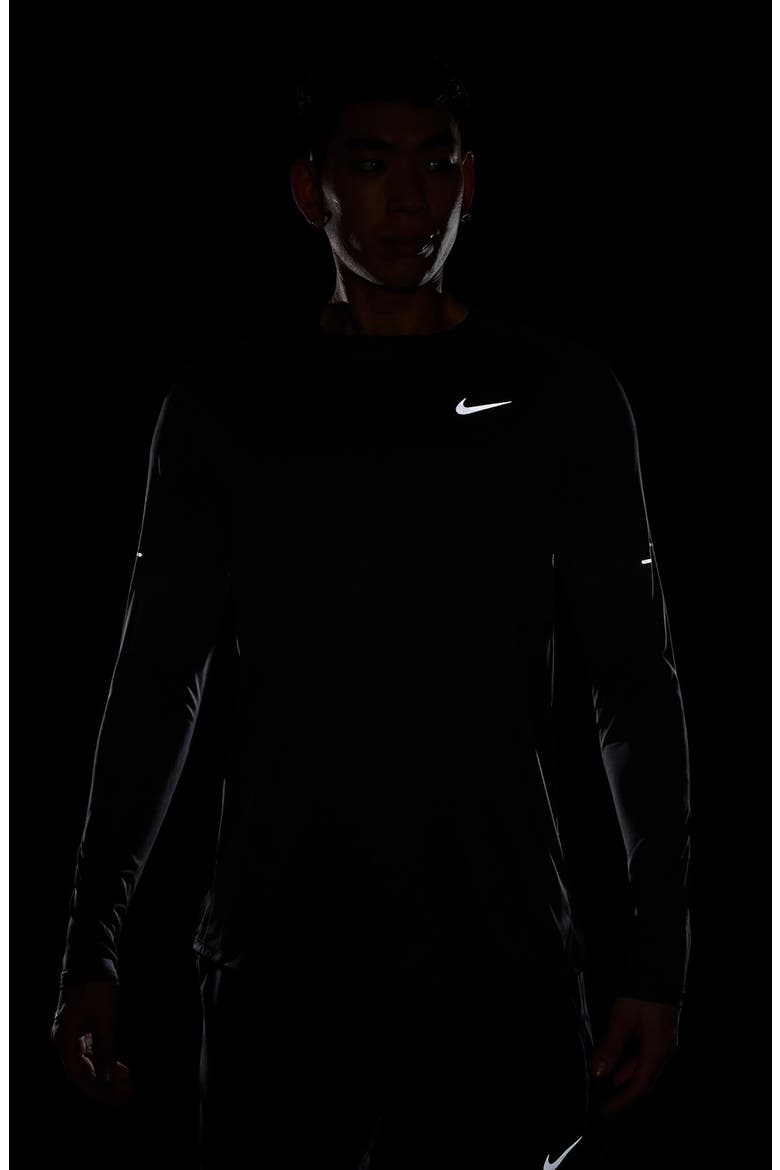 Advantage Dri-FIT Long Sleeve Performance T-Shirt, Alternate, color, BLACK/ REFLECTIVE SILVER