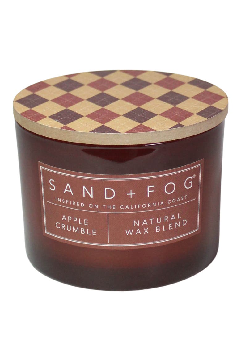Apple Crumble Argyle Scented Candle, Main, color, APPLE CRUMBLE