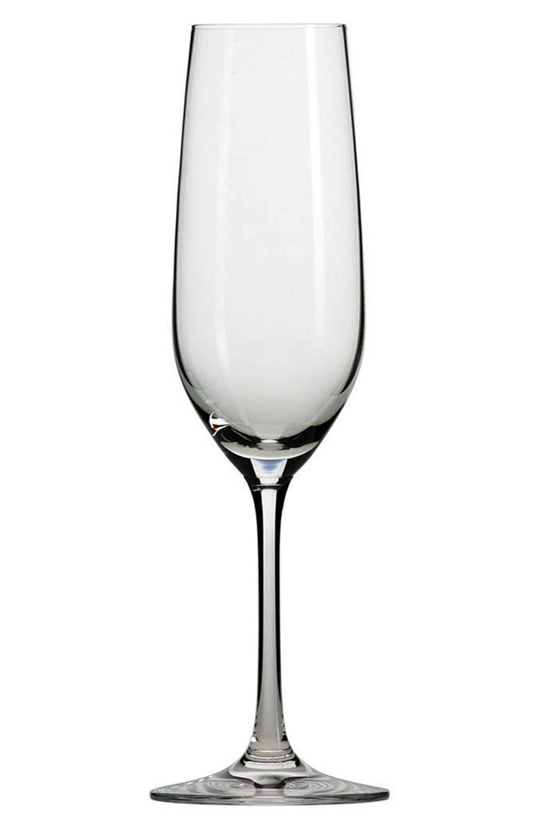 Schott Zwiesel Set of 6 Forte Champagne Flutes, Main, color, Clear