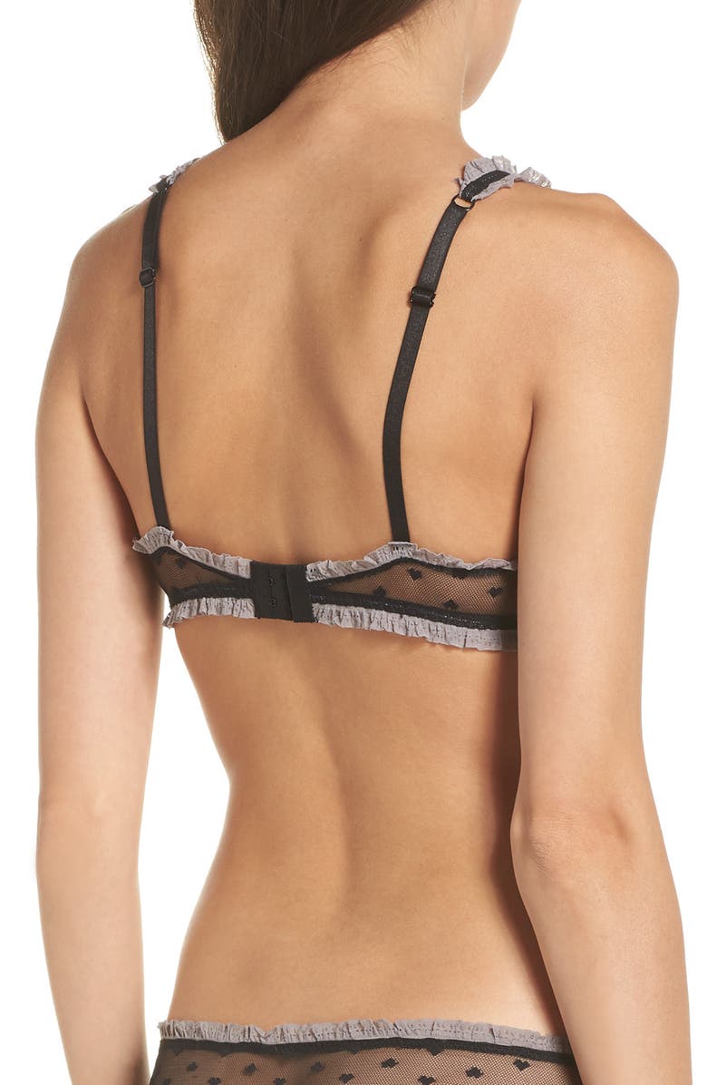 Honeydew Intimates Heart Mesh Bralette, Alternate, color, 