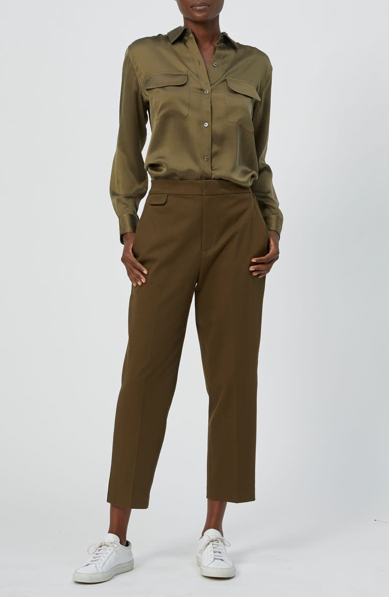 Equipment Signature Long Sleeve Silk Blouse, Alternate, color, 