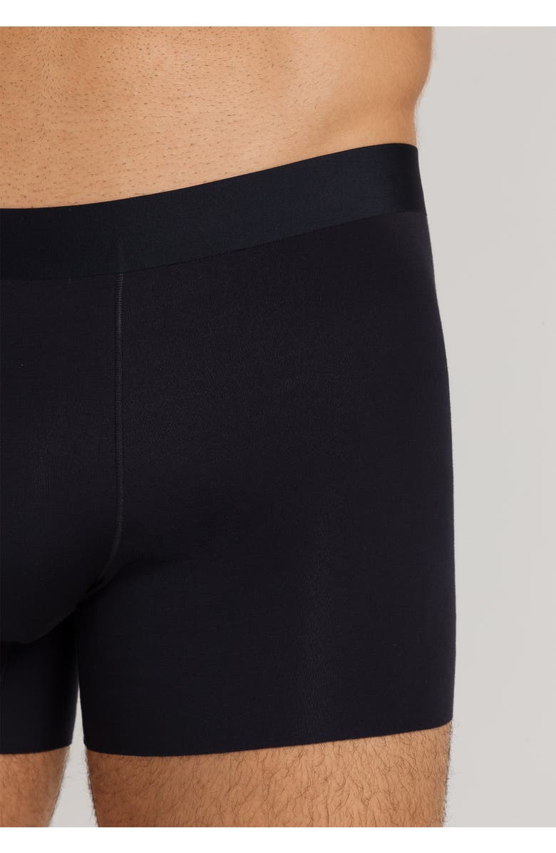Hanro Clean Cut TENCEL Boxer Brief, Alternate, color, Black