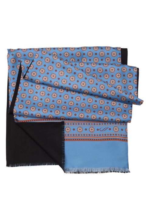Palatino - Wool Backed Silk Scarf for Men
