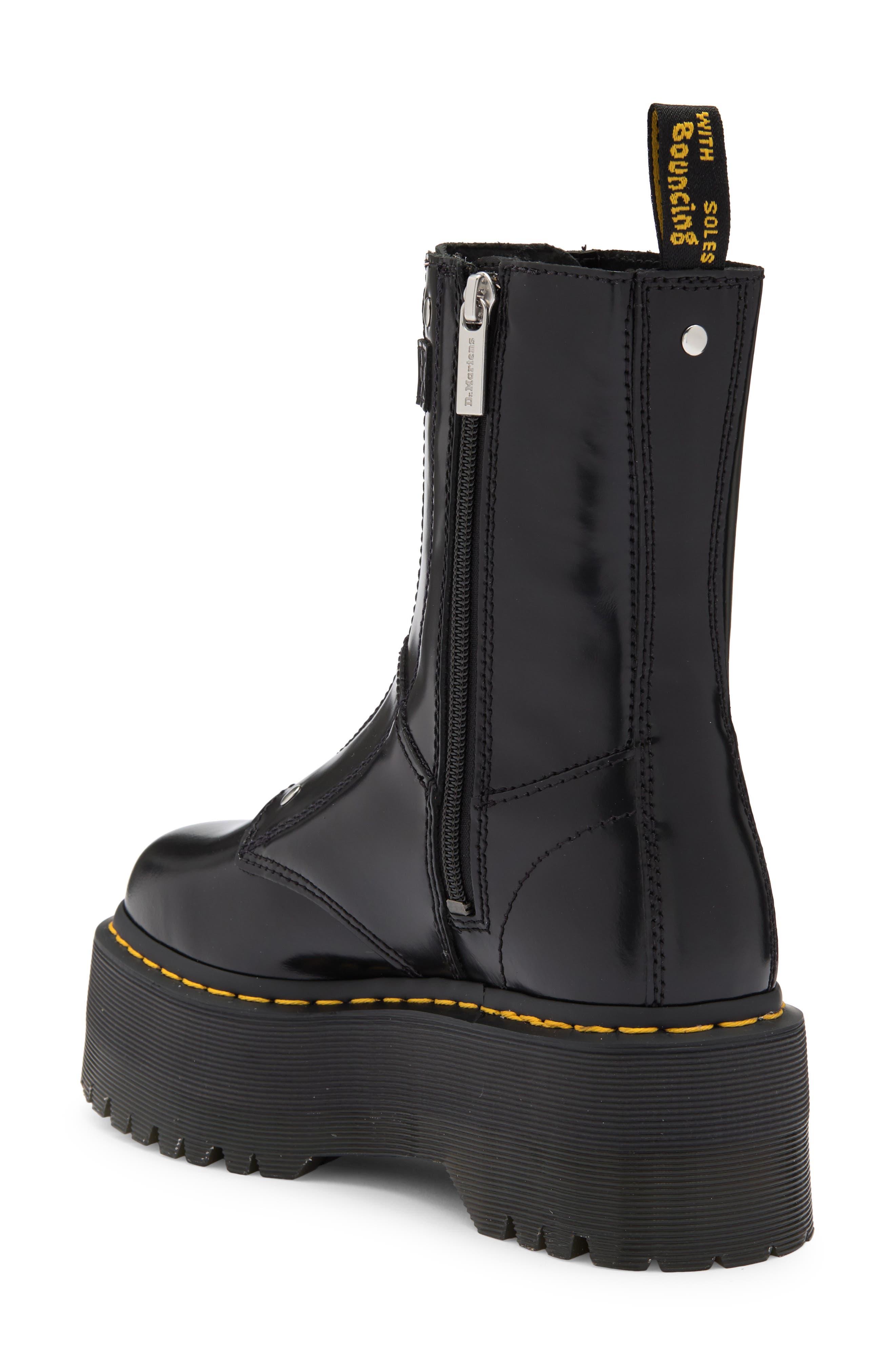 Dr. Martens Jetta High Max Zip Boot, Alternate, color, Black