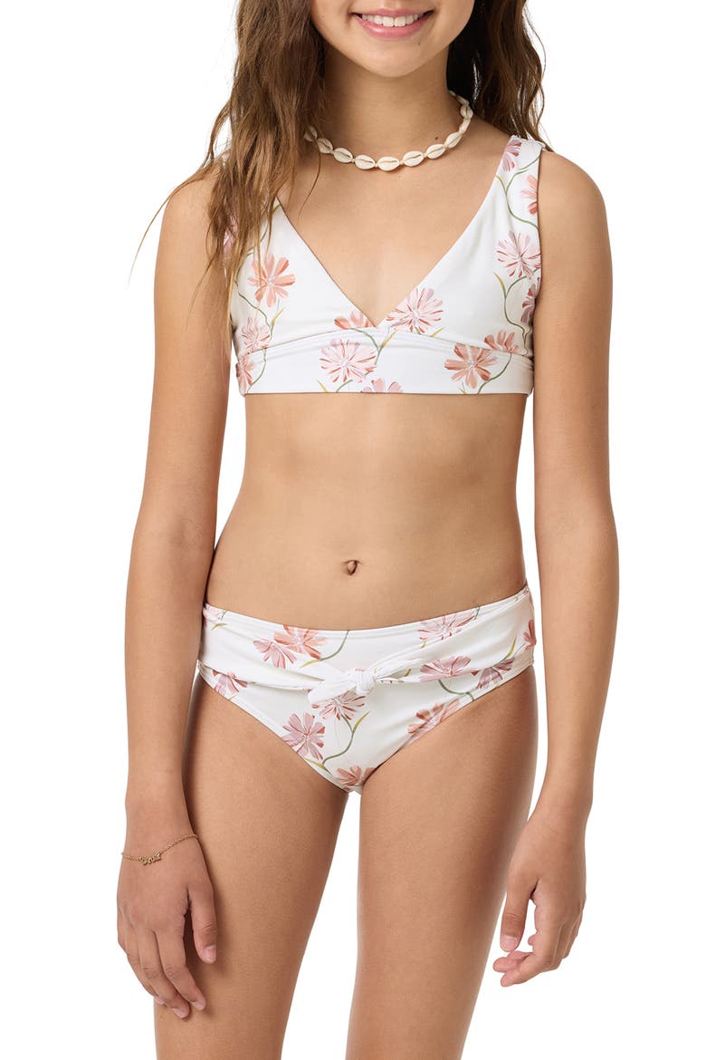 Kids' Ivy Floral Two-Piece Swimsuit, Alternate, color, TOFU