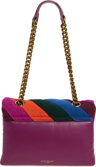 Soho Quilted Suede Shoulder Bag