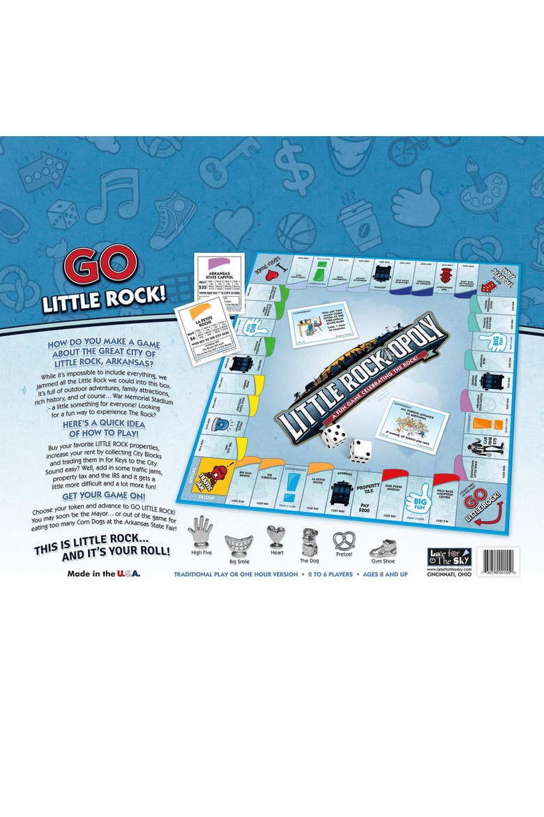 Little Rock Opoly Board Game, Alternate, color, Multicolored