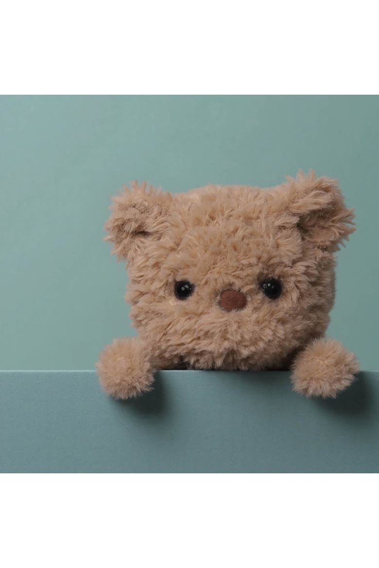 6 Inch Bear Weighted Stuffed Animal, Alternate, color, Multicolored