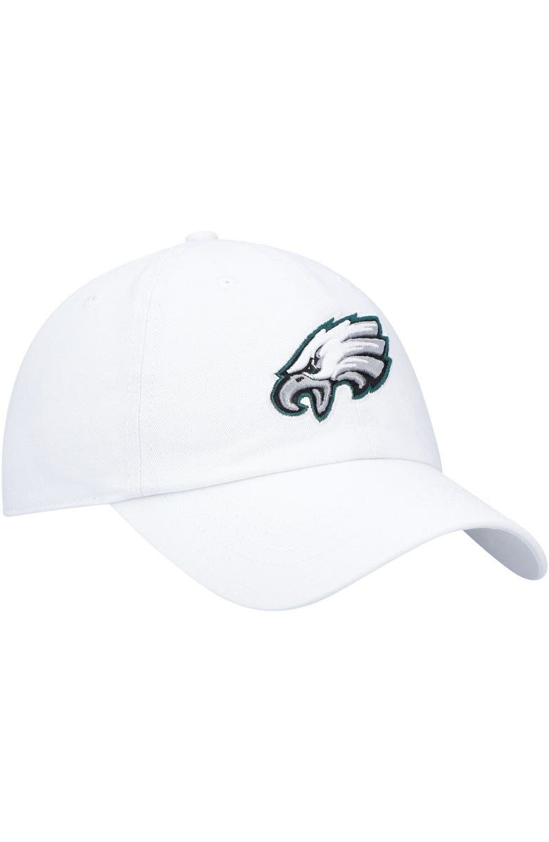 '47 Women's '47 White Philadelphia Eagles Miata Clean Up Logo Adjustable Hat, Alternate, color, 