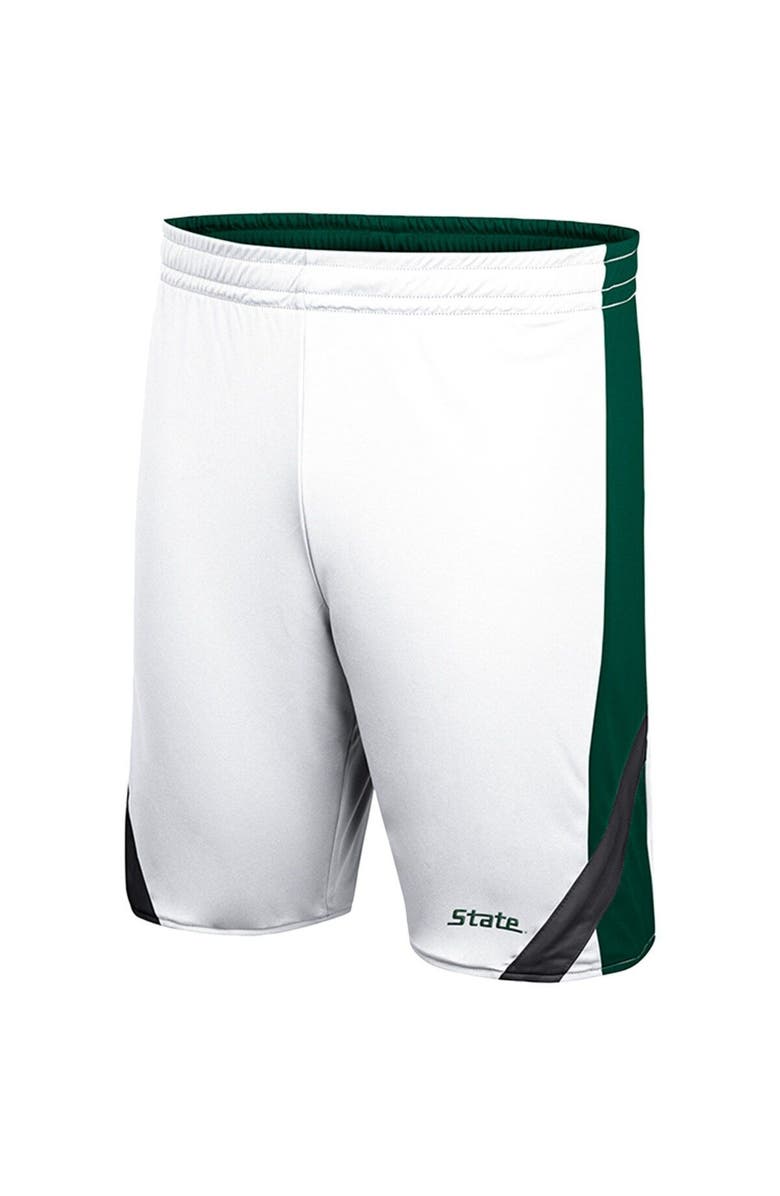 COLOSSEUM Men's Colosseum Green/White Michigan State Spartans Am I Wrong Reversible Shorts, Alternate, color, 