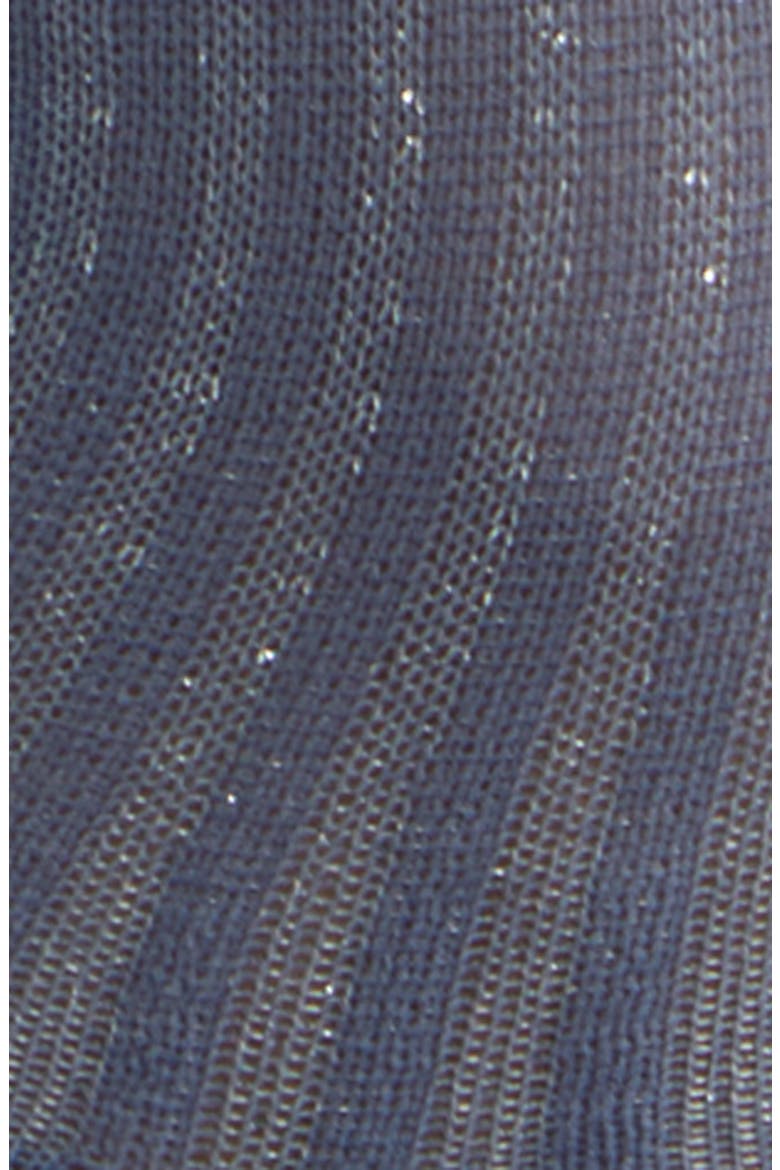 Plora Metallic Stripe Quarter Socks, Alternate, color, TAHOE BLUE