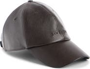 Givenchy Embossed Logo Leather Baseball Cap
