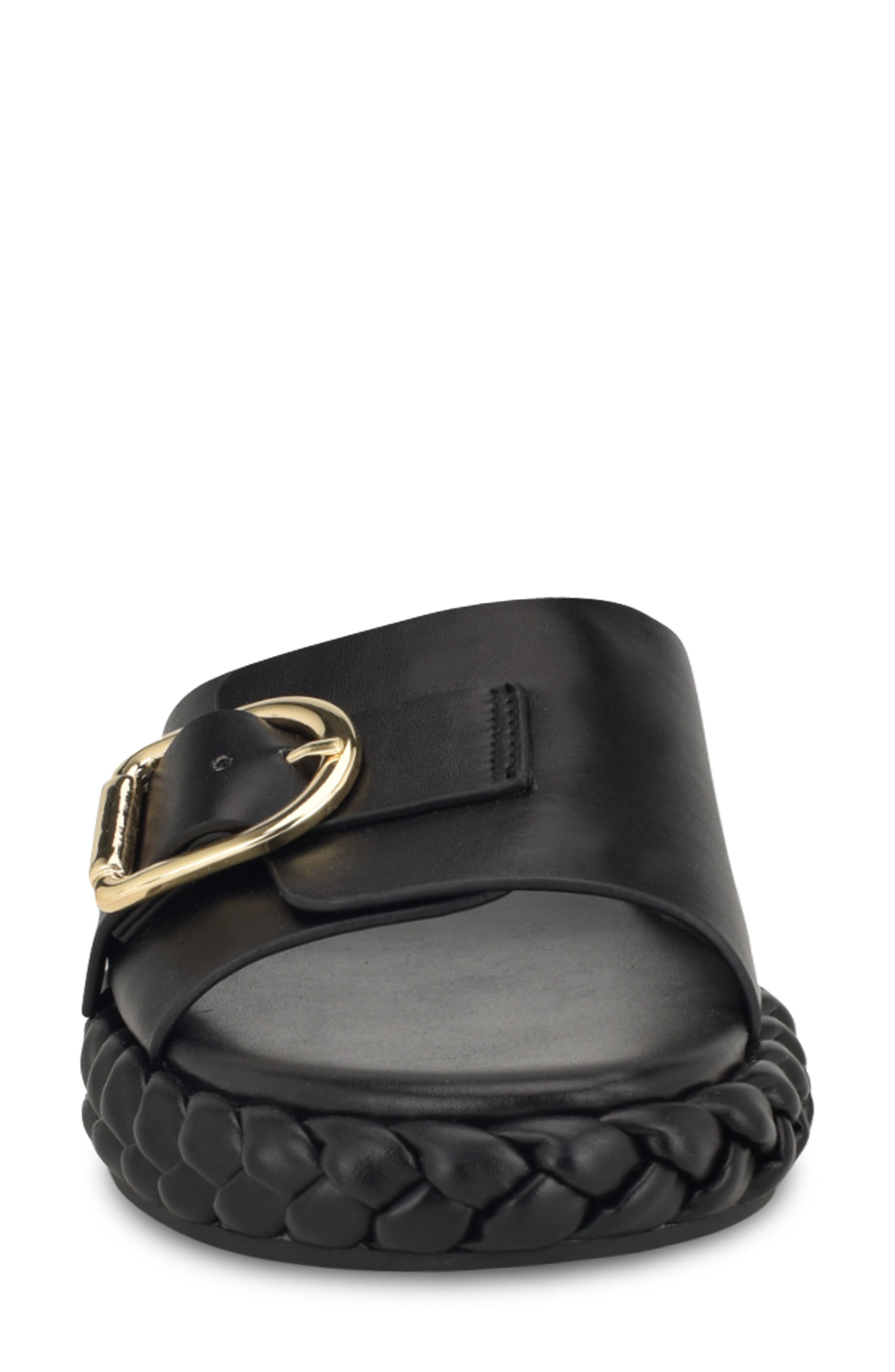 Nine West Shantel Buckle Slide Sandal, Alternate, color, 