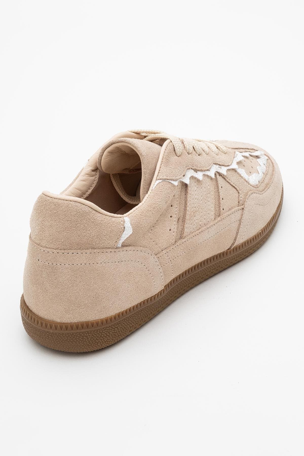 Shiva Suede Leather Sneakers, Alternate, color, Beige Suede Leather
