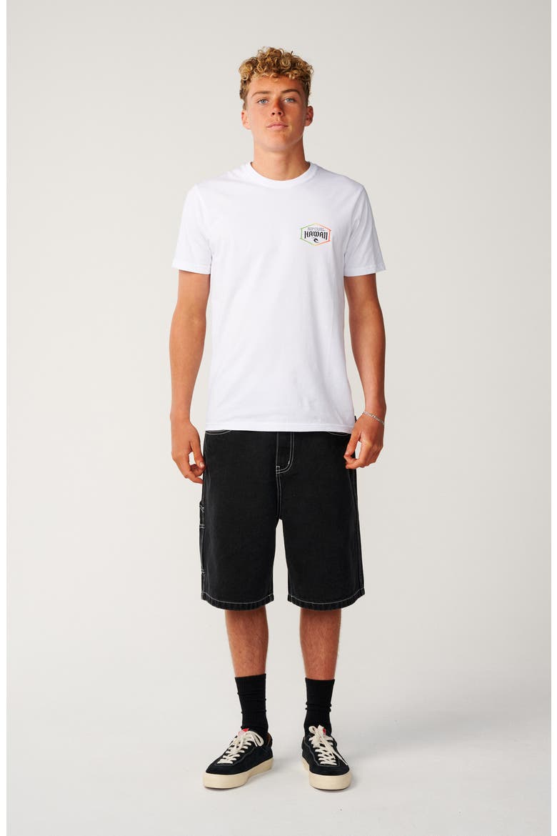 Aloha State Lockup Cotton Graphic T-Shirt, Alternate, color, WHITE