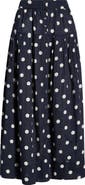THE GREAT. The Highland Polka Dot Cotton Skirt