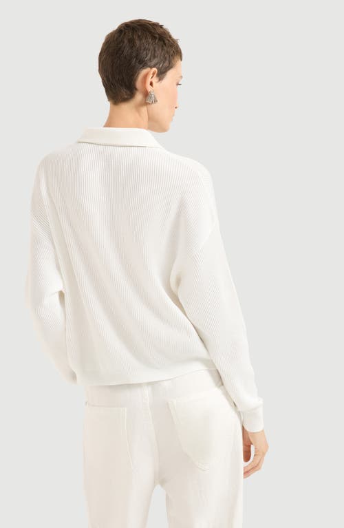 Brunello Cucinelli Polo-style Sweater In White