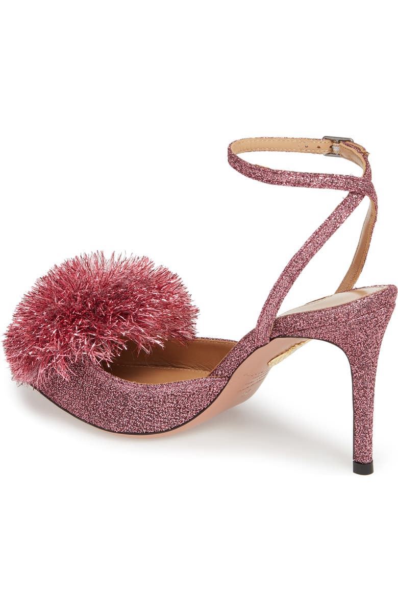 Aquazzura Powder Puff Ankle Strap Pump, Alternate, color,