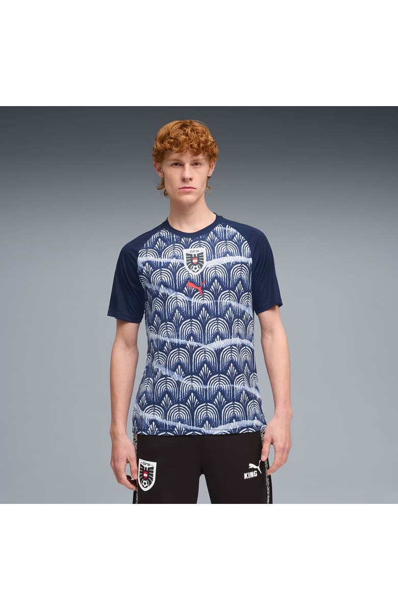 PUMA Men's Puma Navy Austria National Team 2026 Pre-Match Top, Main, color, Navy