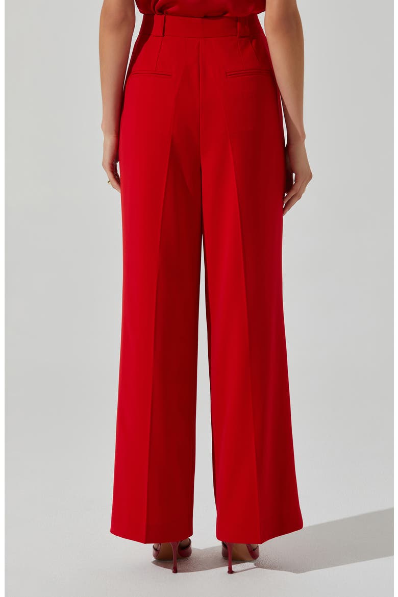 Bryony High Waist Wide Leg Pants, Alternate, color, RED