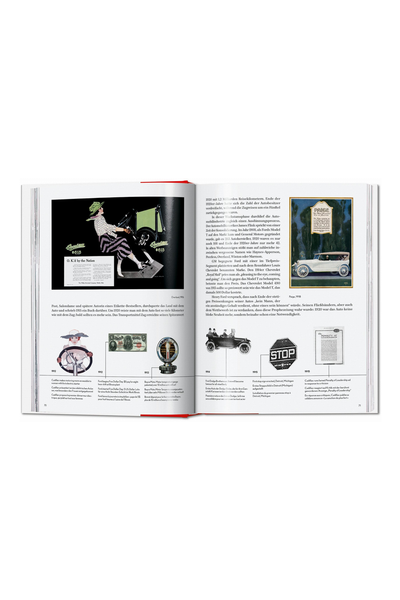 20th Century Classic Cars Book, Alternate, color, White