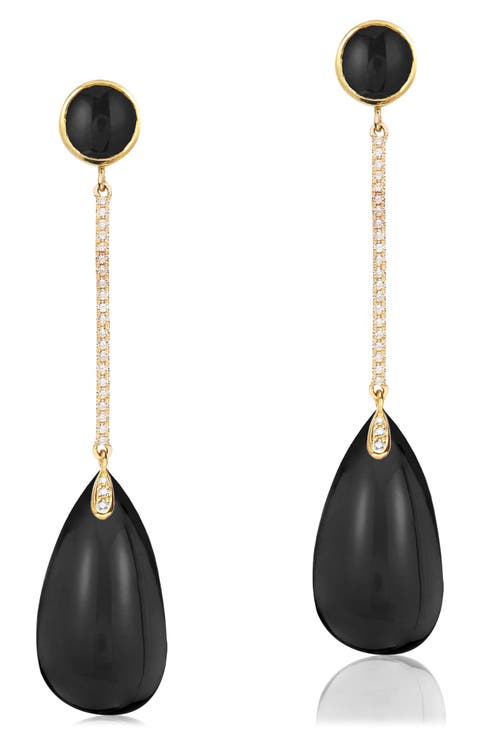 Naughty Cabochon Drop Earrings