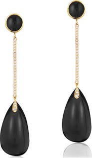 GOSHWARA Naughty Cabochon Drop Earrings