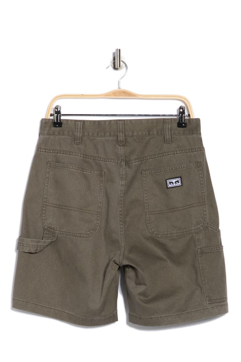Big Timer Carpenter Shorts, Alternate, color, TEA LEAF FADED WASH