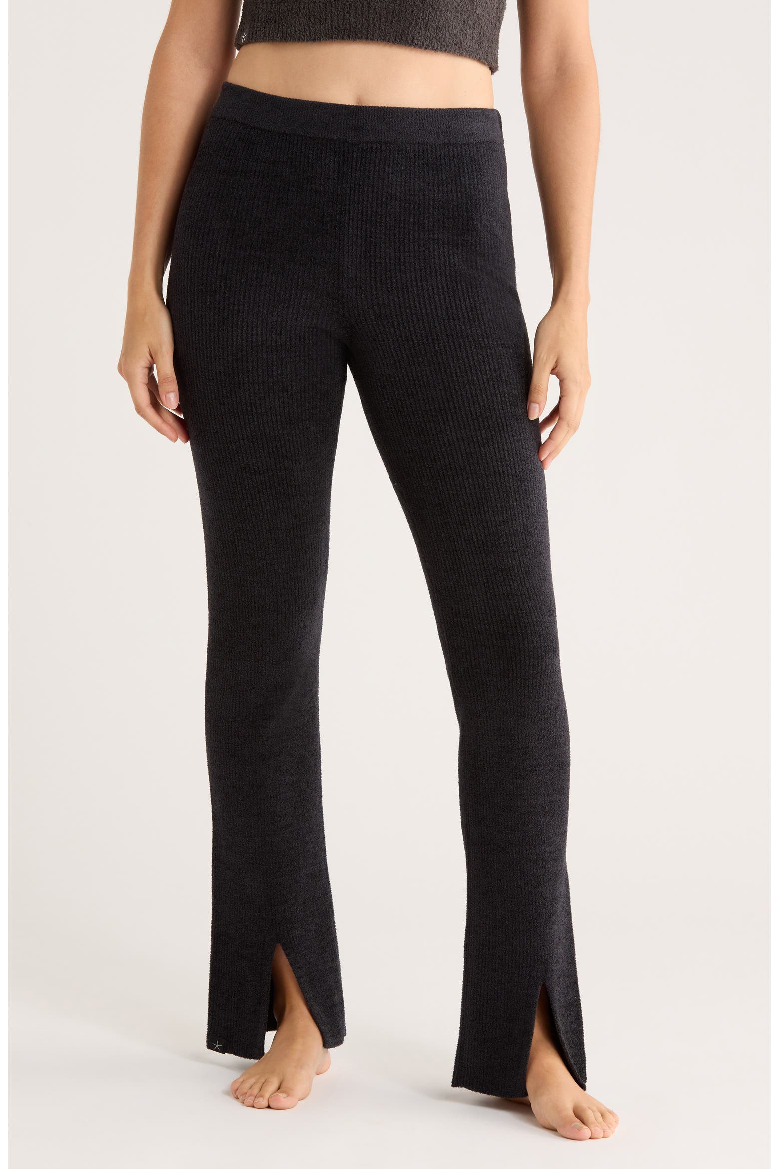 Small Rib Cuts Barefoot Dreams® Slim Slit Rib Pajama Pants (Women) | Nordstromrack