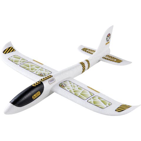 19" Hand Glider - Terra Kids Outdoor Toy Airplane, Easy-to-Assemble Kids Outdoor Toys & Plane Gliders Made from Robust Styrofoam for Ages 8+