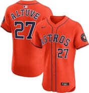 Nike Men's Nike Jose Altuve Orange Houston Astros Alternate Elite Player Jersey