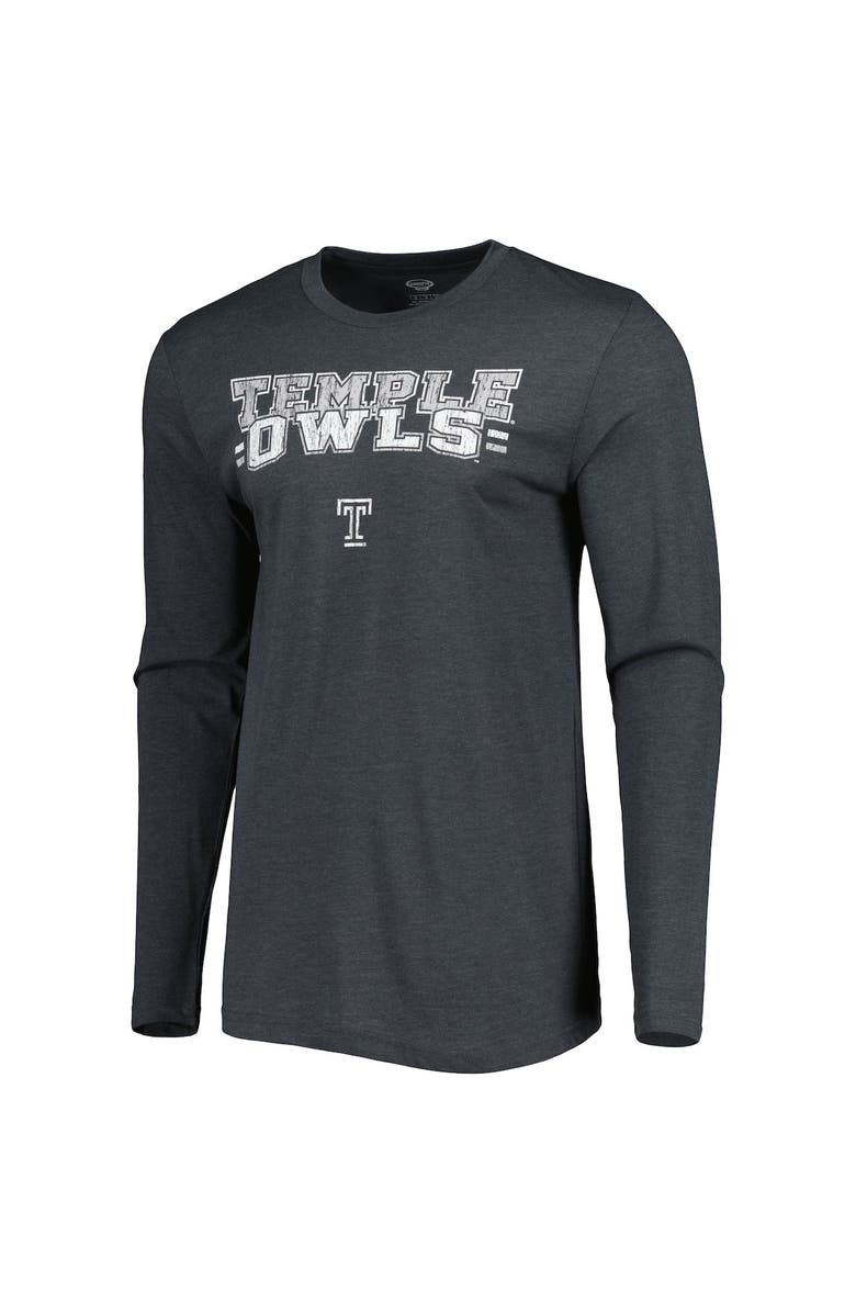 CONCEPTS SPORT Men's Concepts Sport Cherry/Charcoal Temple Owls Meter Long Sleeve T-Shirt & Pants Sleep Set, Alternate, color, Maroon