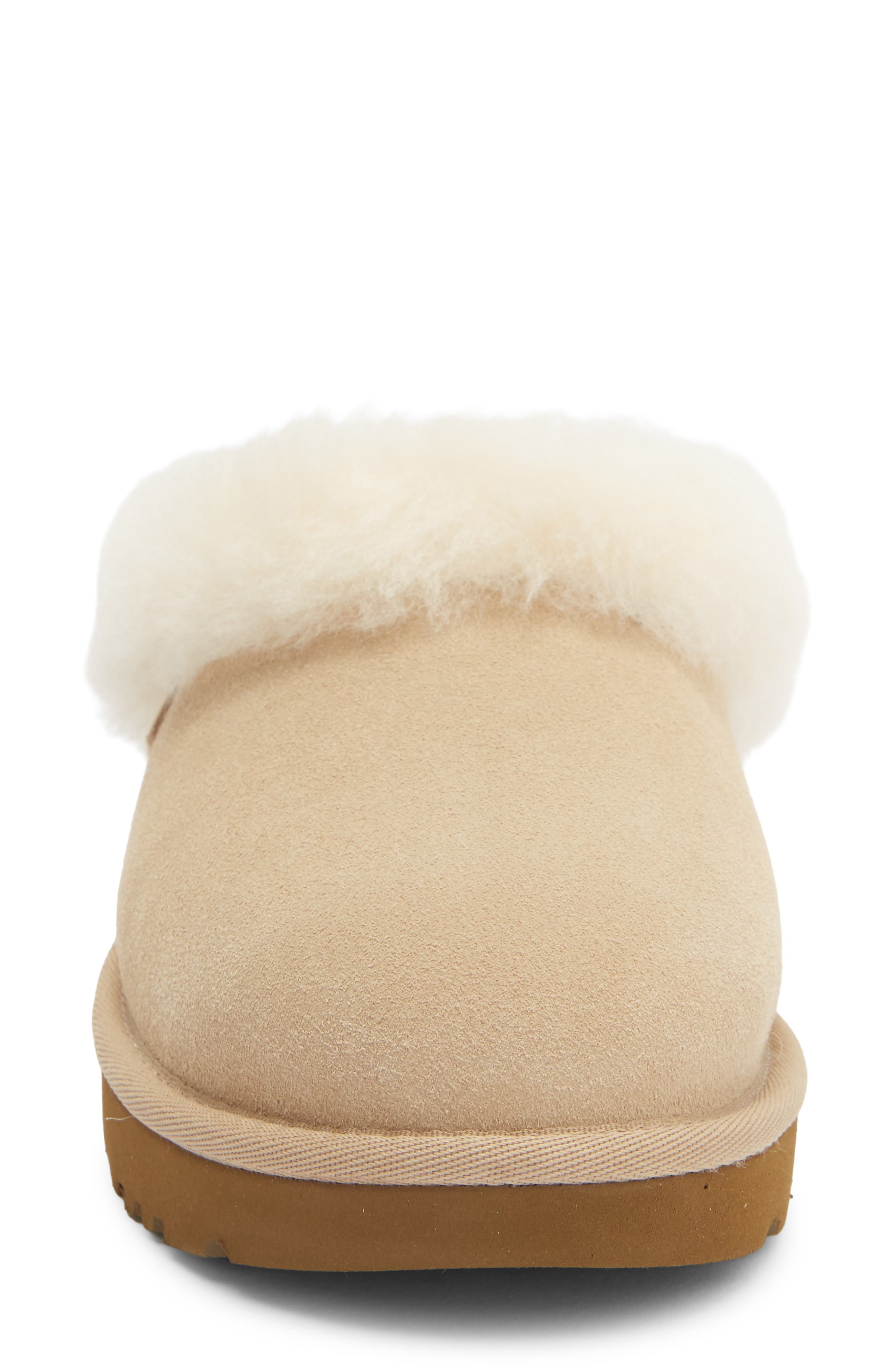 Clugette Genuine Shearling Clog, Alternate, color, SAND