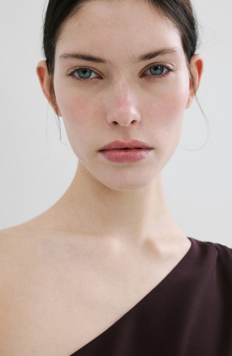 MANGO Asymmetric Jumpsuit, Alternate, color, Chocolate