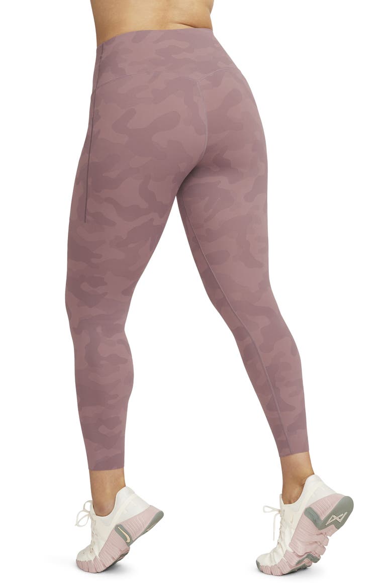 Universa Dri-FIT High Rise 7/8 Tights, Alternate, color, SMOKEY MAUVE/ BLACK