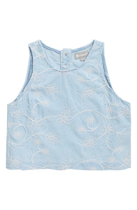 Kids' Floral Embroidered Tank (Big Kid)