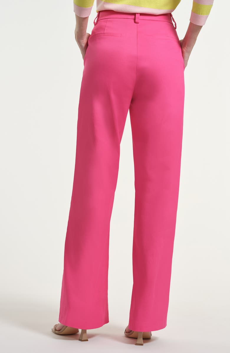 Isaac Mizrahi New York Sateen Pants, Alternate, color, Fuchsia