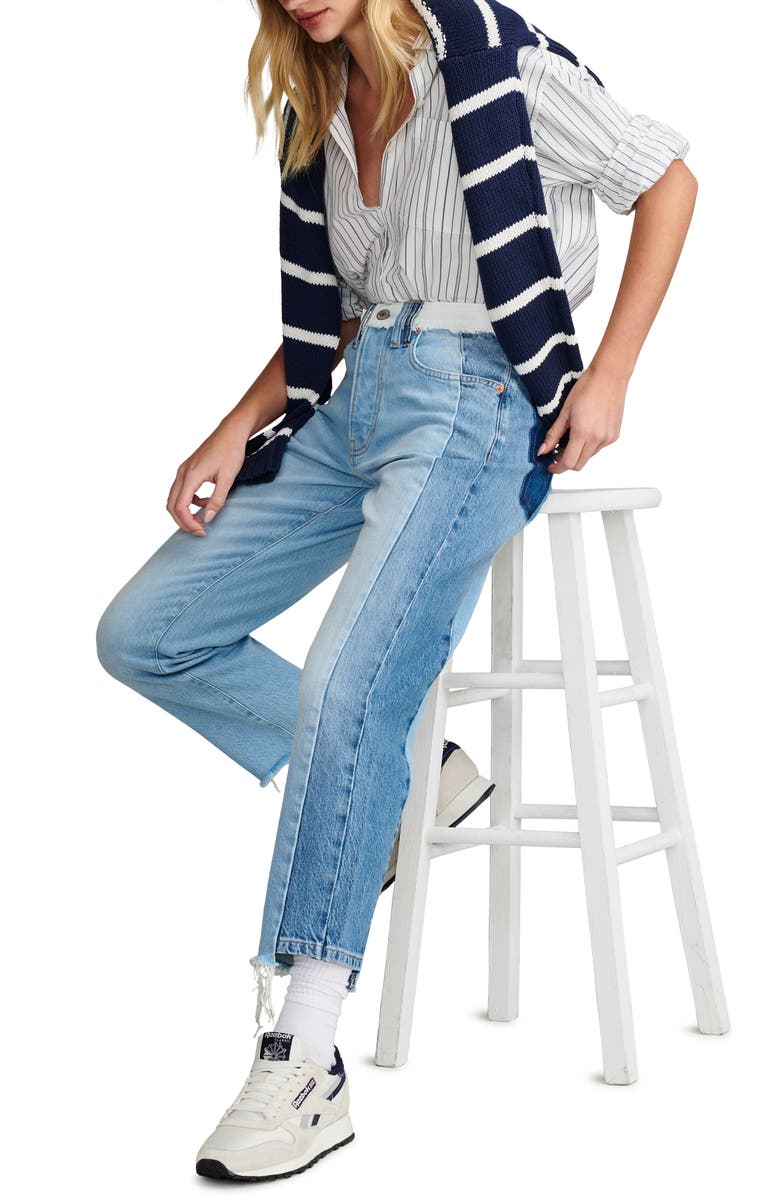 Lucky Brand High Waist '90s Loose Fit Crop Jeans, Alternate, color, 