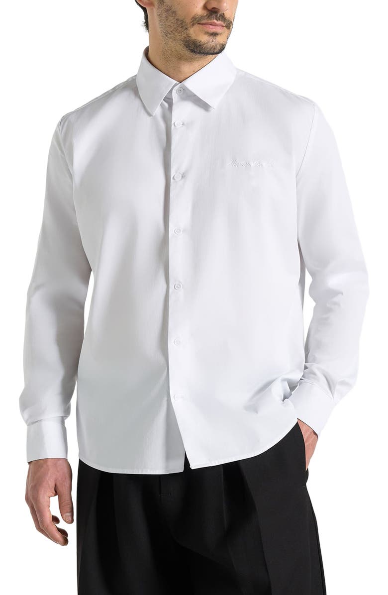 Manière De Voir Chris Signature Tailored Long Sleeved Shirt, Alternate, color, White
