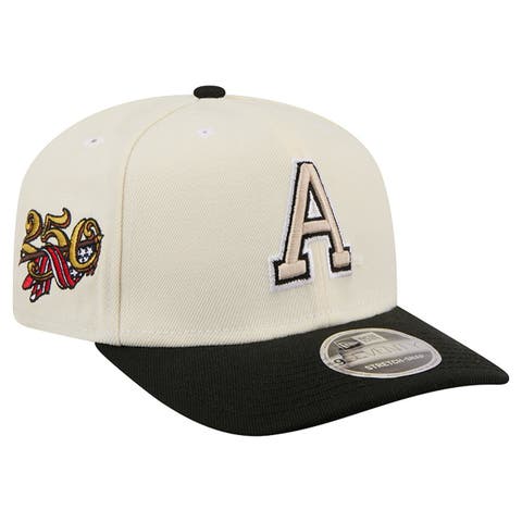 Men's New Era Cream/Black Army Black Knights America's 250th 9SEVENTY Adjustable Hat