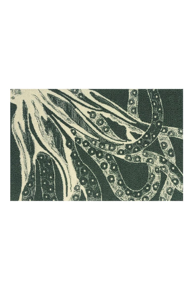 Juniper Octopus Looped Door Mat, Main, color, AQUA/ MULTI