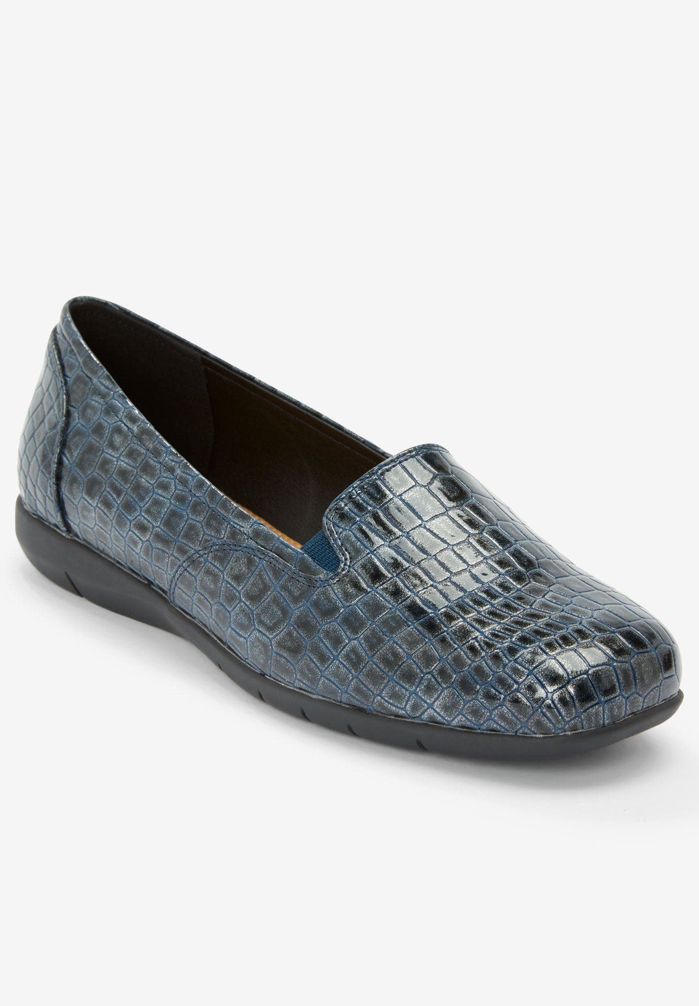 The Leisa Slip On Flat, Alternate, color, NAVY